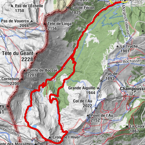 Through the Vallon de They to the sources of the Vièze