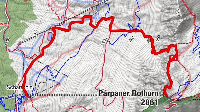 P - GPS Gold digger trail Lenzerheide