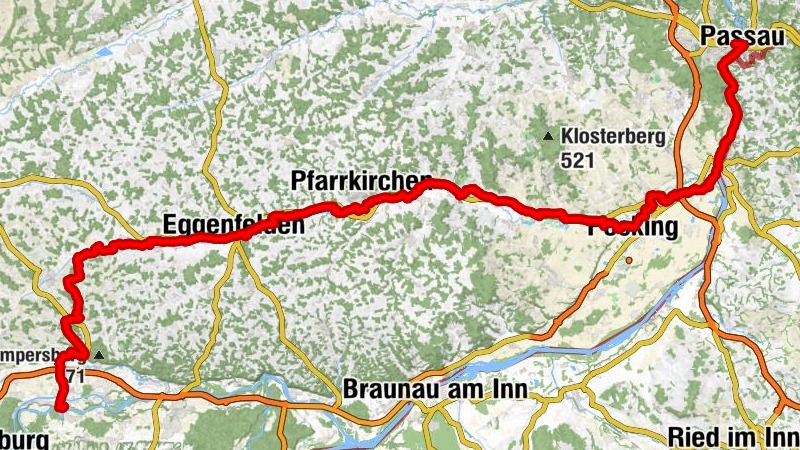 Mühldorfer Radlstern: Mühldorf-Passau