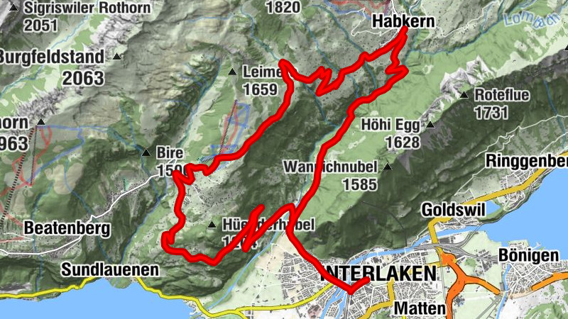 Interlaken-Habkern-Lombachalp