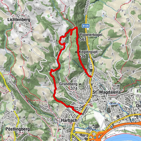 Rundweg über Keglergupf und Gh. Exenschläger