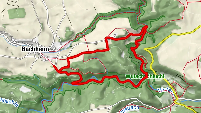 Detour route for the " 3-Schluchten Tour"  in case of rain