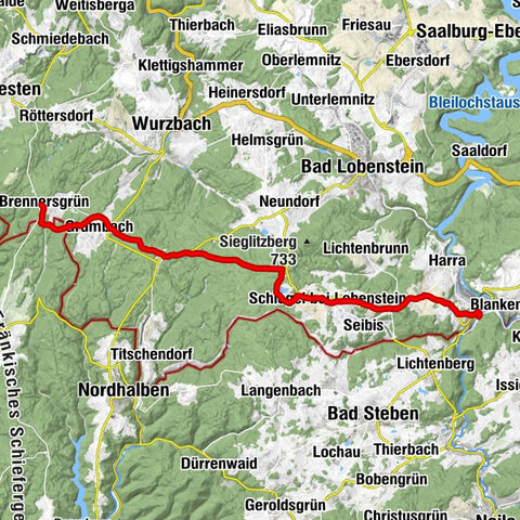 Hike - Rennsteig - Stage 8 - From Brennersgrün to Blankenstein