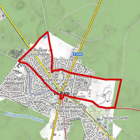 Le Barp : Boucle locale centre bourg "sur les traces de Camin Roumieu"