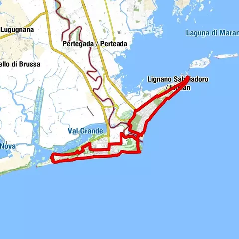 Obroč ob obali Lignana in Bibioneja (R029)