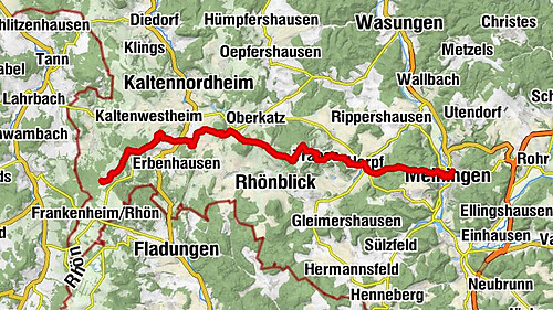 Wanderung - "Auf dem Milseburgweg" - Meinigen-Thüringer Rhönhaus