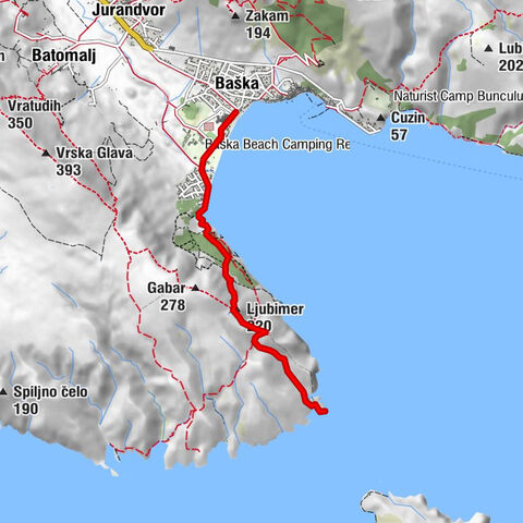 Baška - Rt. Skuljica
