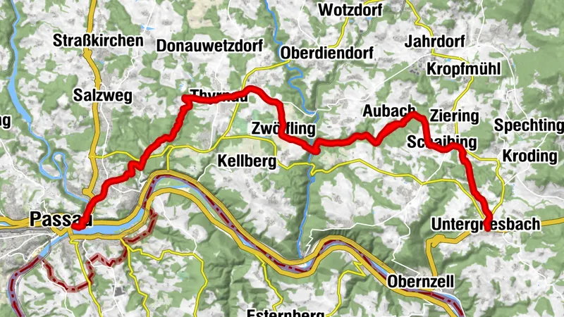 Way of St. James Stage 7 Untergriesbach (DE) - Passau (DE)