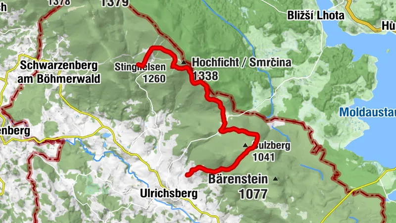 On the way to decleration: Holzschlag / Klaffer - Hintenberg / Ulrichsberg, 16 km