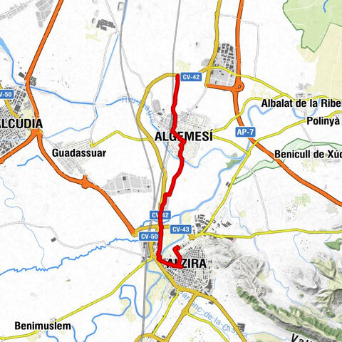 2. Etappe bis Alzira