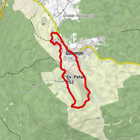 Gabonjin Rundgang zur Kirche und glagolytischen Schriftsteinen