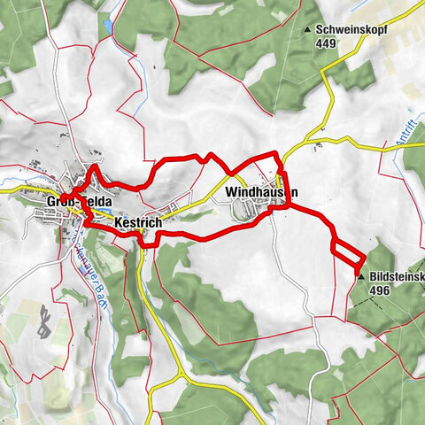 Groß-Felda - Kestrich - Windhausen - Bildsteinskopf