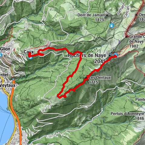 Caux - Buffet de la Gare - Rochers de Naye