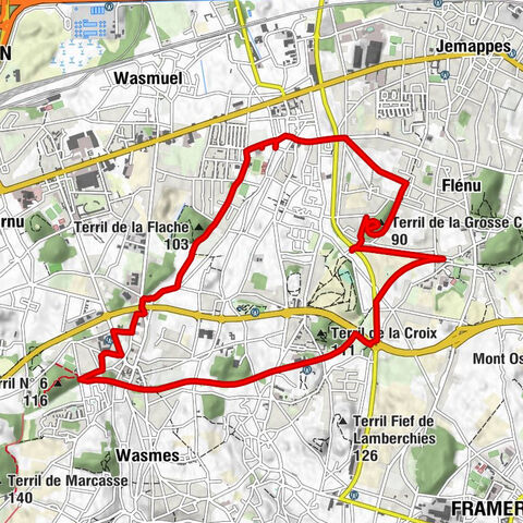 Quaregnon - Terril de la Flache - Terril de la Grosse Cotte