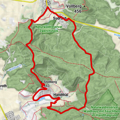 Handthal - Weingasthaus Schoppenstübla - Gasthaus Stollburg - Stollberg