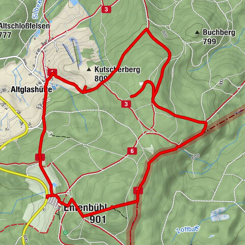 Silberhütte - Entenbühl - Kreuzbrunnen - Altglashütte