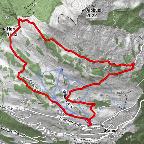 Maiensäss circular hike Pany - Calondis