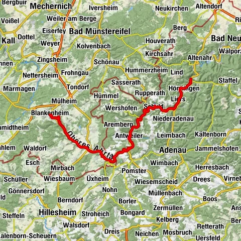 Stage on the Ahr cycle path: From the Ahr source in Blankenheim to Ahrbrück