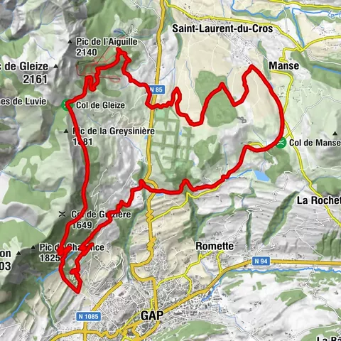 Aux frontières du Champsaur (VTT n°8 noir)