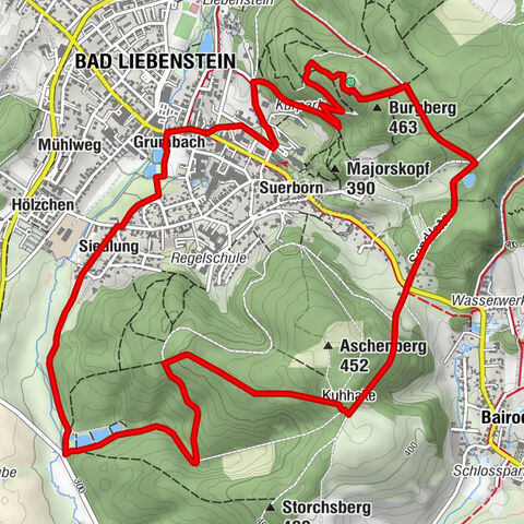 Circular hike - "Favorite Places Loop" - Bad Liebenstein - Thuringian Forest