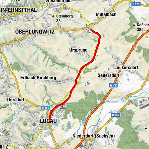 Coal Railway Cycle Path Lugau - Mittelbach