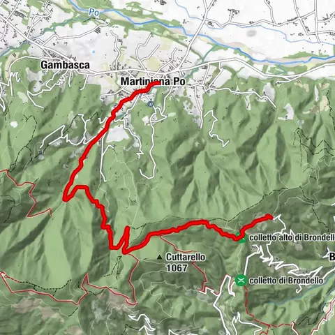 Valle Bronda Trekking - Stage 2A: Martiniana Po - Brondello (crossroads at 835 m altitude)