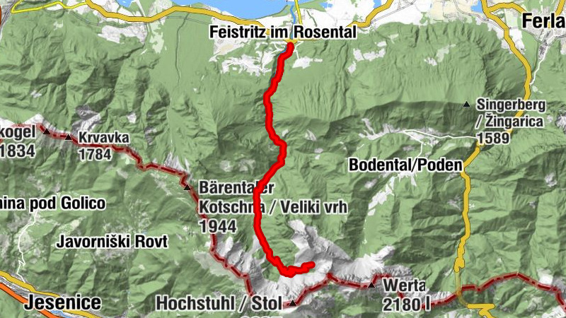 MTB-Tour zur Klagenfurter Hütte