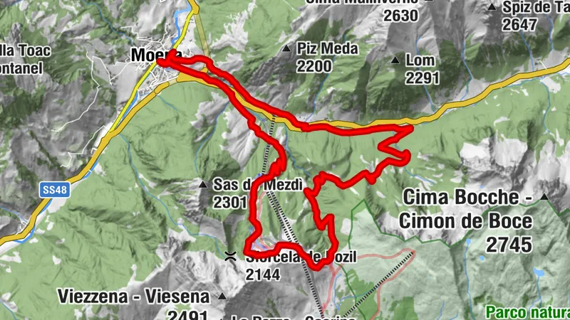 Moena - Alpe Lusia - Moena