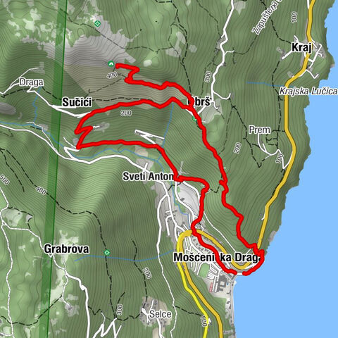 Rundwanderweg Mošćenička Draga nach Obrš mit Abstecher nach Zijavica