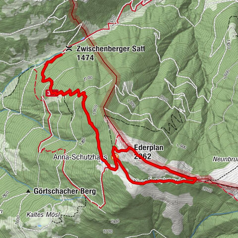 Ederplan round from the parking lot Stronach