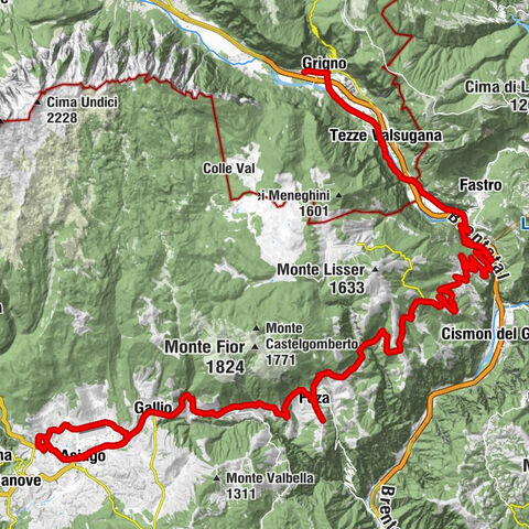 2023-08-13 Foza da Camporovere Asiago Gallio. Ritorno da Enego Grigno 