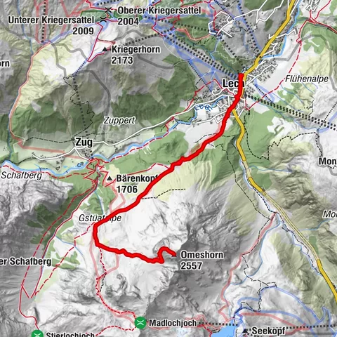 Summit ascent Omeshorn