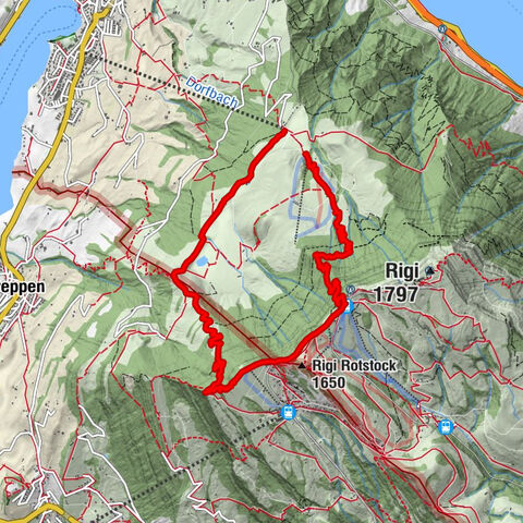 Rundweg Seebodenalp Küssnacht am Rigi, Schweiz