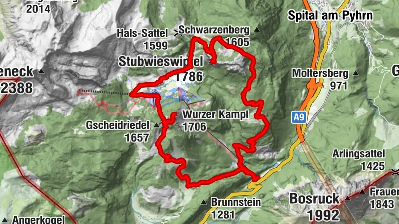 Totes Gebirge - Stubwieswipfel 1.786m - Aufstieg übers Rosental