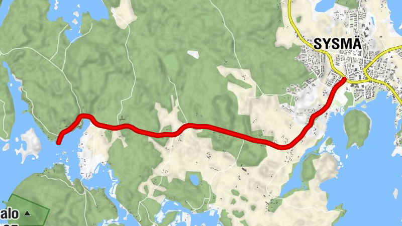 Sysmä - Suopelto cycling route