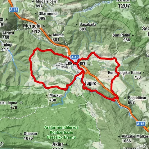 Larraun MTB Tour - Camping Aralar Route 7