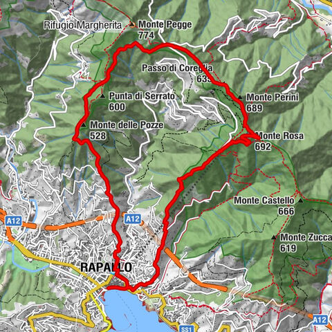 Rapallo-Montallegro-Monte Rosa- Rapallo