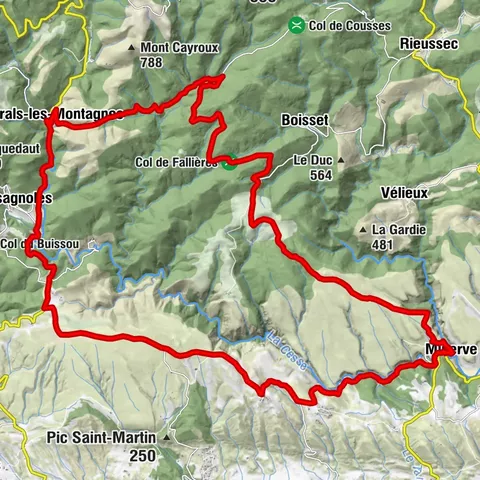CYCLE LOOP NO.12 - THE ASSAULT ON THE HAUT-LANGUEDOC FROM MINERVE