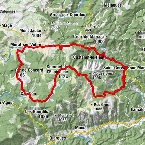ON THE WAY TO THE CAROUX - CYCLE ROUTE N°8