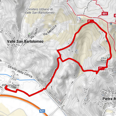 Sentiero 801 - Anello di Valle S. Bartolomeo in mountain bike