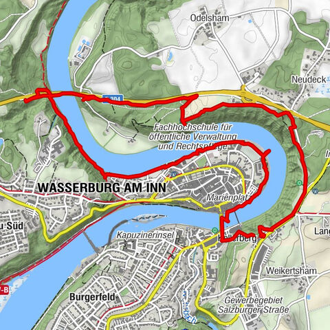 Wasserburg - Skulpturenweg und Innleite