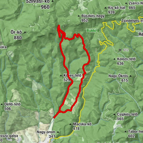 Vörös-Kő,Toldi túra