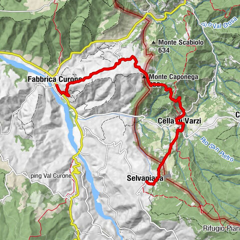 Sentiero 104 : Fabbrica Curone - Selvapiana in mountain bike