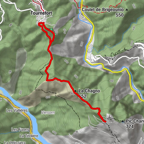 Short route to Tournefort: Le Pic Charvet