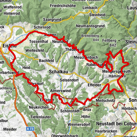 Circular hike - "Panorama Trail Schaumberger Land" - Eisfeld - Thuringian Forest