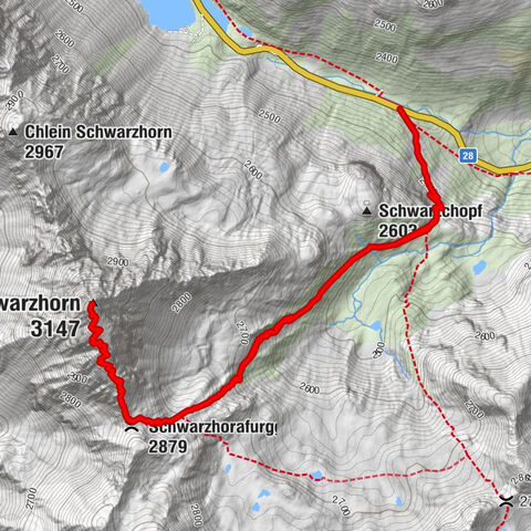 Flüelapass – Schwarzhorn (return)