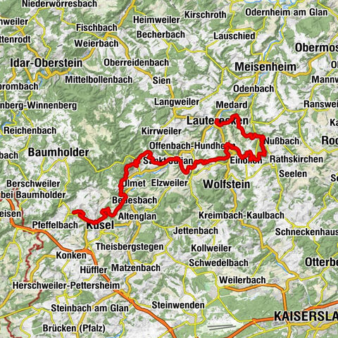 Veldenz Hiking Trail - Entire route (Burg Lichtenberg - Veldenz Castle in Lauterecken) - Leading Quality Trail - Best of Europe