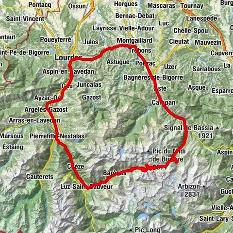 THE TOURMALET LOOP VIA LA MONGIE