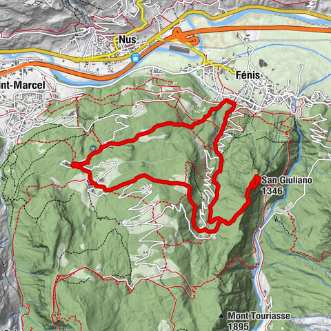 Fénis - Mont St Julien - Plout - Fénis
