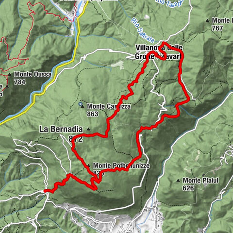 La Bernadia, a ridge suspended between history and karst